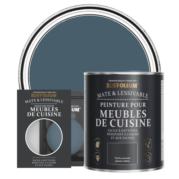 Peinture pour Meubles de Cuisine, Finition Mate - Bleu Dessin