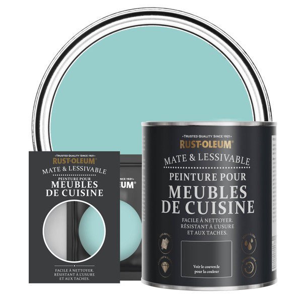 Peinture pour Meubles de Cuisine, Finition Mate - Bleu-vert