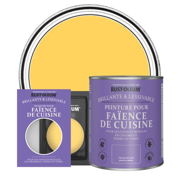 Peinture pour Faïence de Cuisine, Finition Brillante - Gelée de Citron