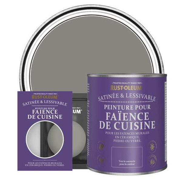Peinture pour Faïence de Cuisine, Finition Satinée - Béton