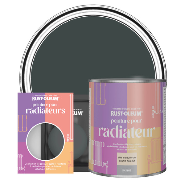 Peinture pour Radiateur, Finition Satinée - Sable Noir
