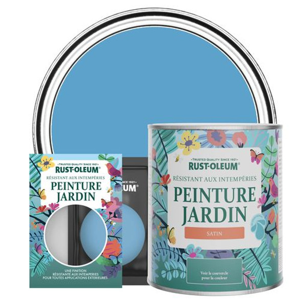 Peinture Jardin, Finition Satinée - Céruléen