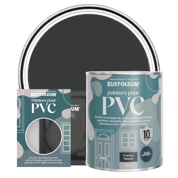 Peinture pour PVC, Finition Satinée - Charbon Naturel