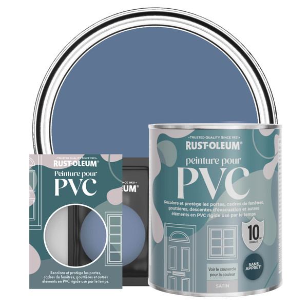 Peinture pour PVC, Finition Satinée - Rivière Bleue