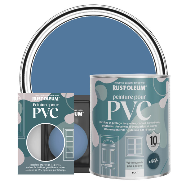 Peinture pour PVC, Finition Mate - Soie Bleue