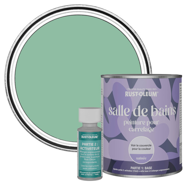 Peinture pour Carrelage de Salle de Bain, Finition Satinée - Wanderlust 750ml