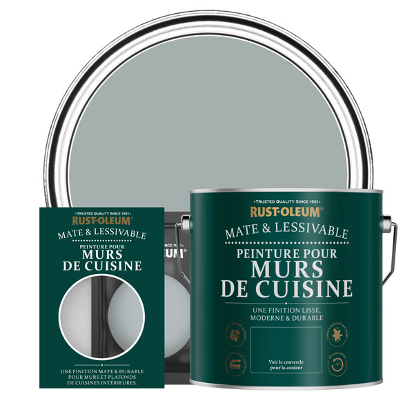 Peinture pour Murs de Cuisine, Finition Mate - Gris Minéral