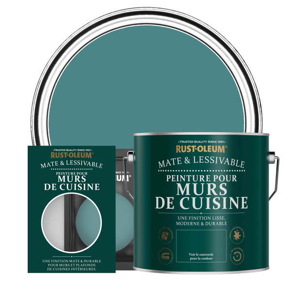 Peinture pour Murs de Cuisine, Finition Mate - Plume de Paon