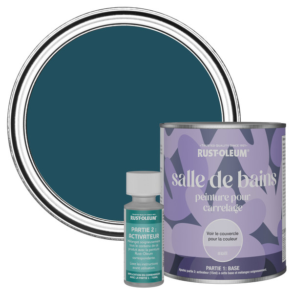 Peinture pour Carrelage de Salle de Bain, Finition Mate - Uniforme 750ml