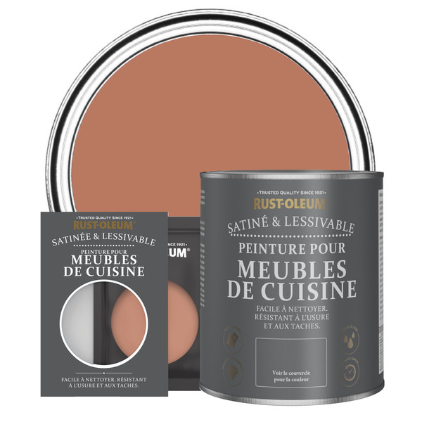 Peinture pour Meubles de Cuisine, Finition Satinée - Sienne
