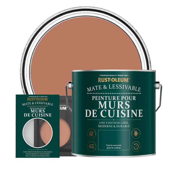 Peinture pour Murs de Cuisine, Finition Mate - Sienne
