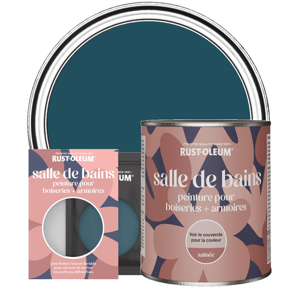 Peinture pour Boiseries & Armoires de Salle de Bains, Finition Satinée - Uniforme