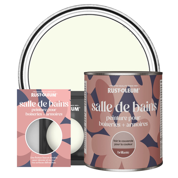 Peinture pour Boiseries & Armoires de Salle de Bains, Finition Brillante - Fleur de Pommier