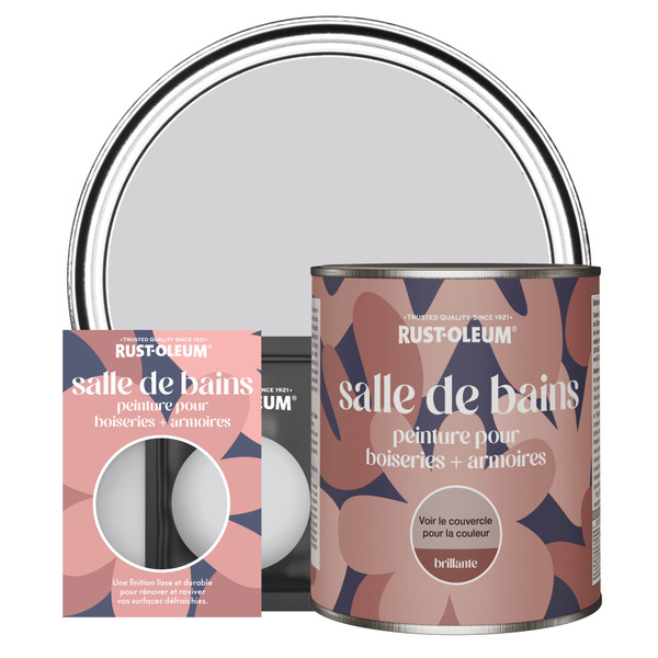 Peinture pour Boiseries & Armoires de Salle de Bains, Finition Brillante - Ombre Lilas