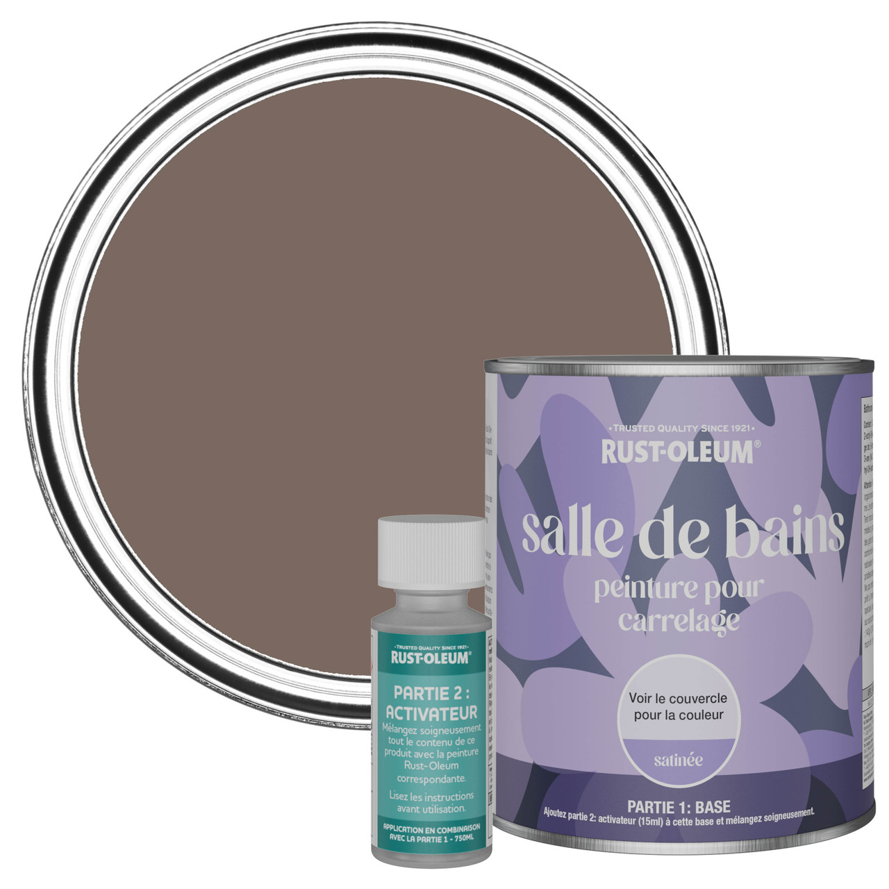 Peinture pour Carrelage de Salle de Bain, Finition Satinée - Torrent 750ml