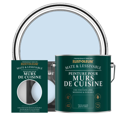 Peinture pour Murs de Cuisine, Finition Mate - Bleu Poudré