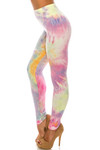 Buttery Smooth Multi-Color Pastel Tie Dye High Waisted Leggings