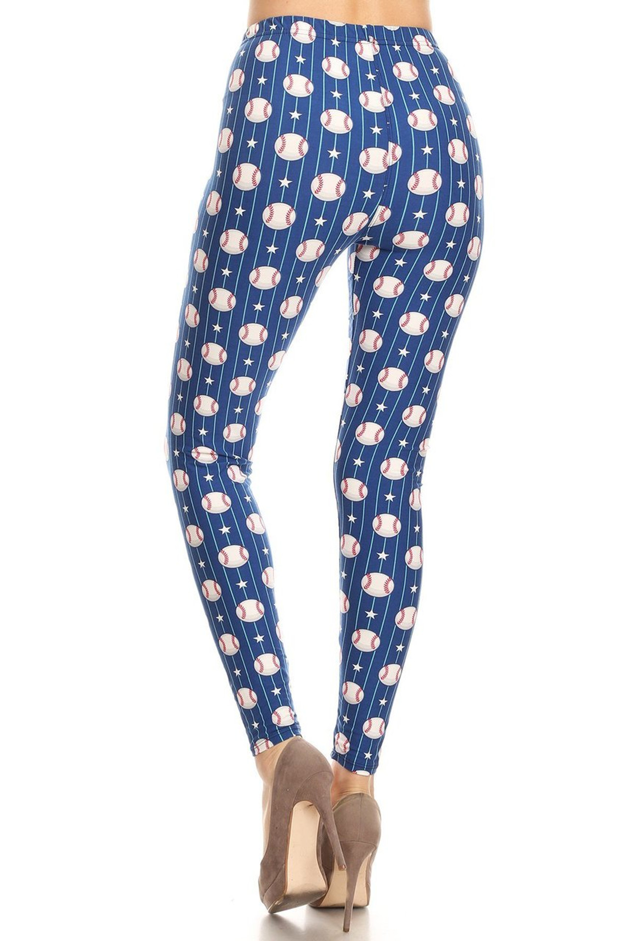 Buttery Smooth Baseball Extra Plus Size Leggings - 3X-5X
