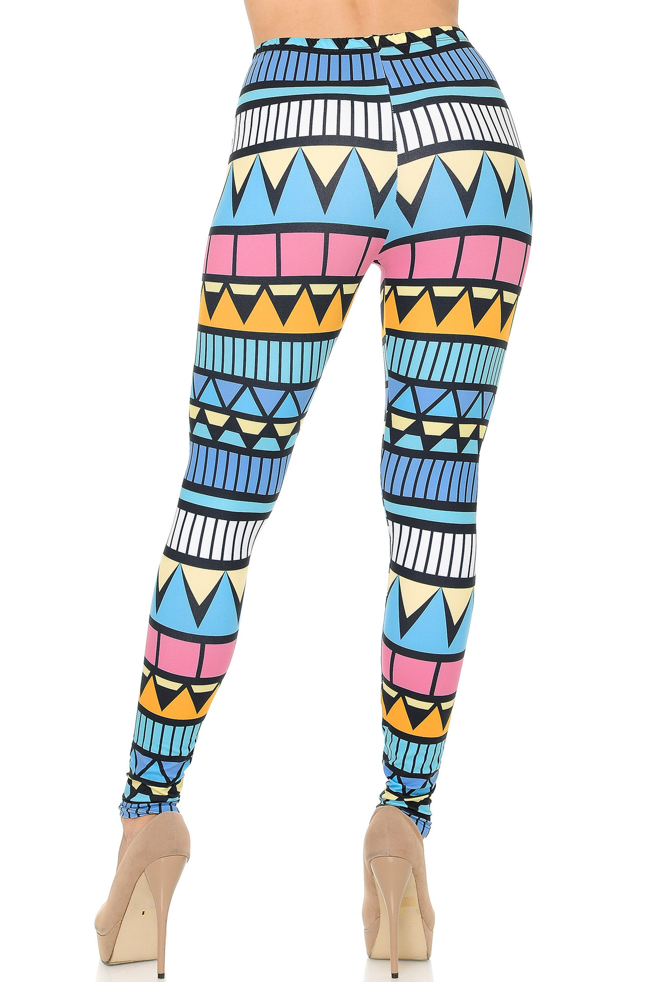 Double Brushed Stonehenge Tribal Leggings