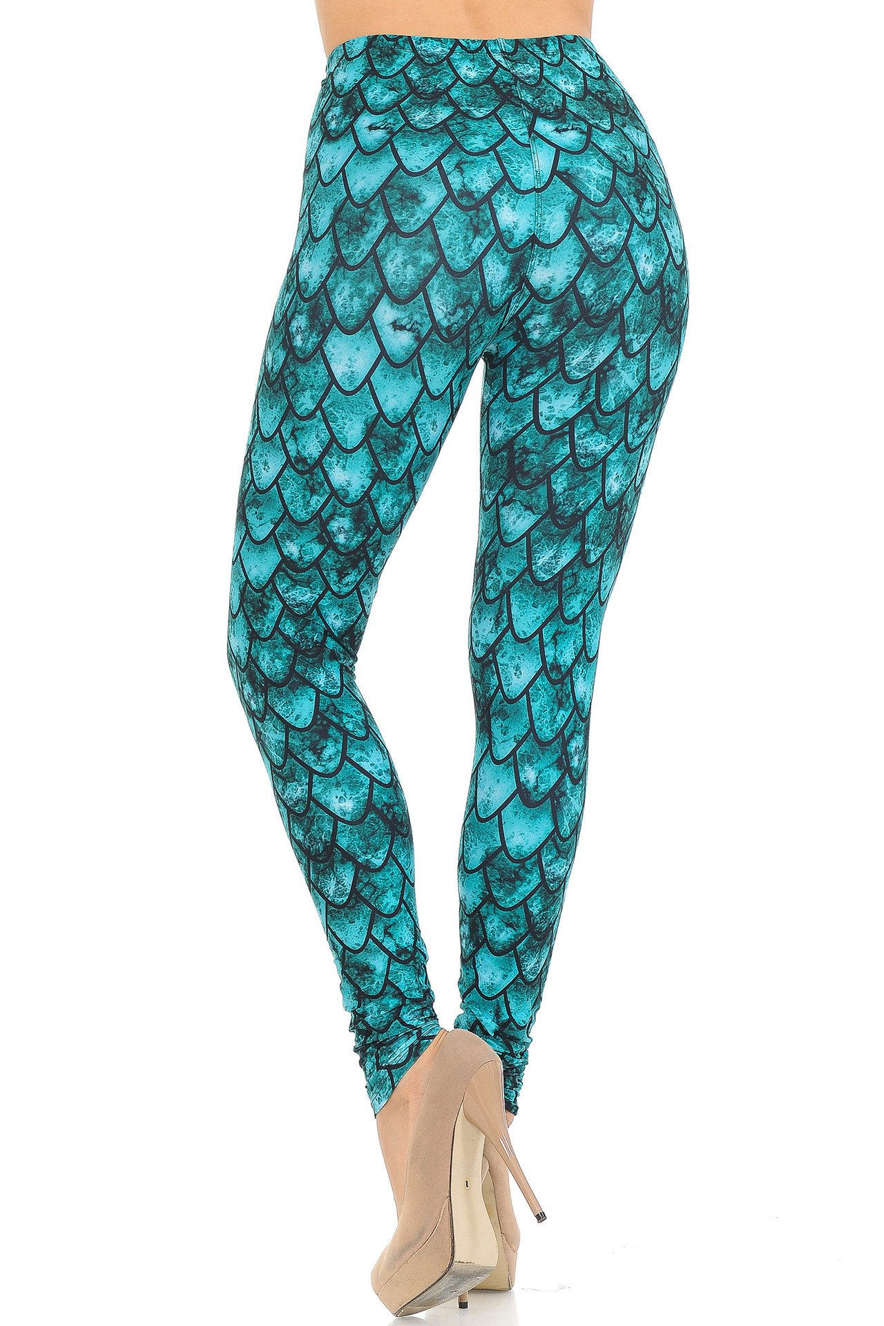 Creamy Soft Green Dragon Extra Small Leggings - USA Fashion™