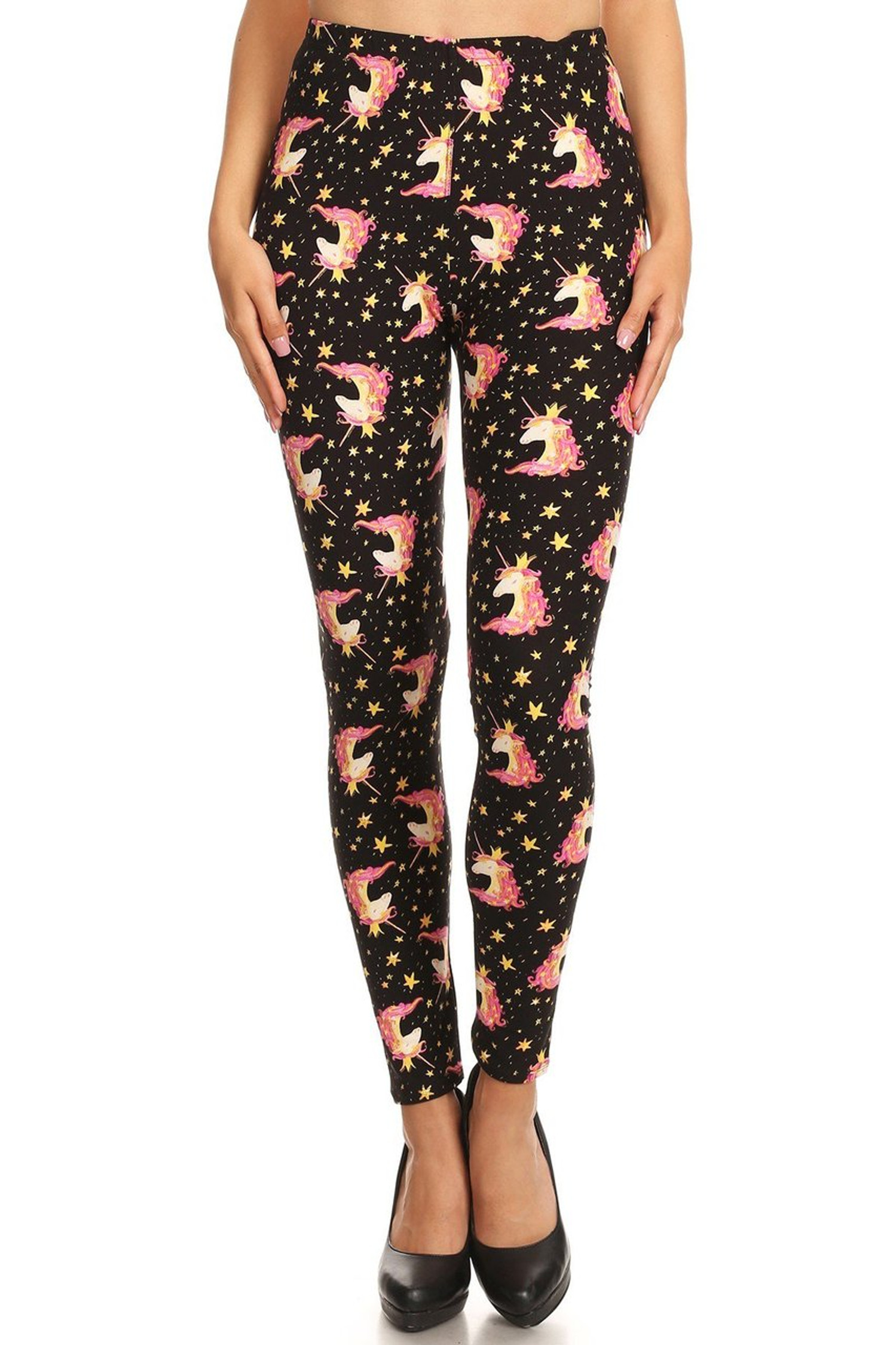 Buttery Smooth Twinkle Unicorn Extra Plus Size Leggings - 3X-5X