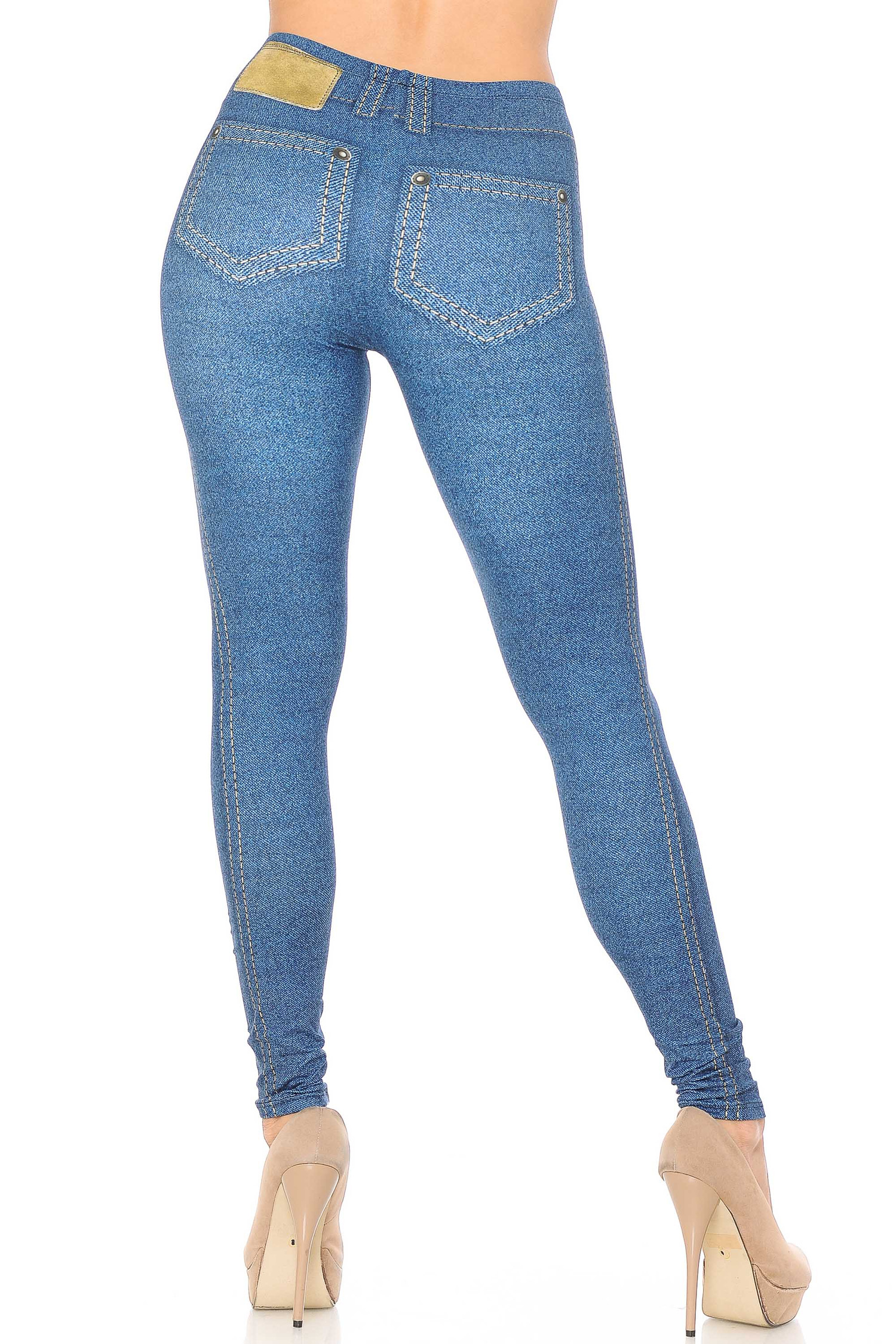 dark jean leggings