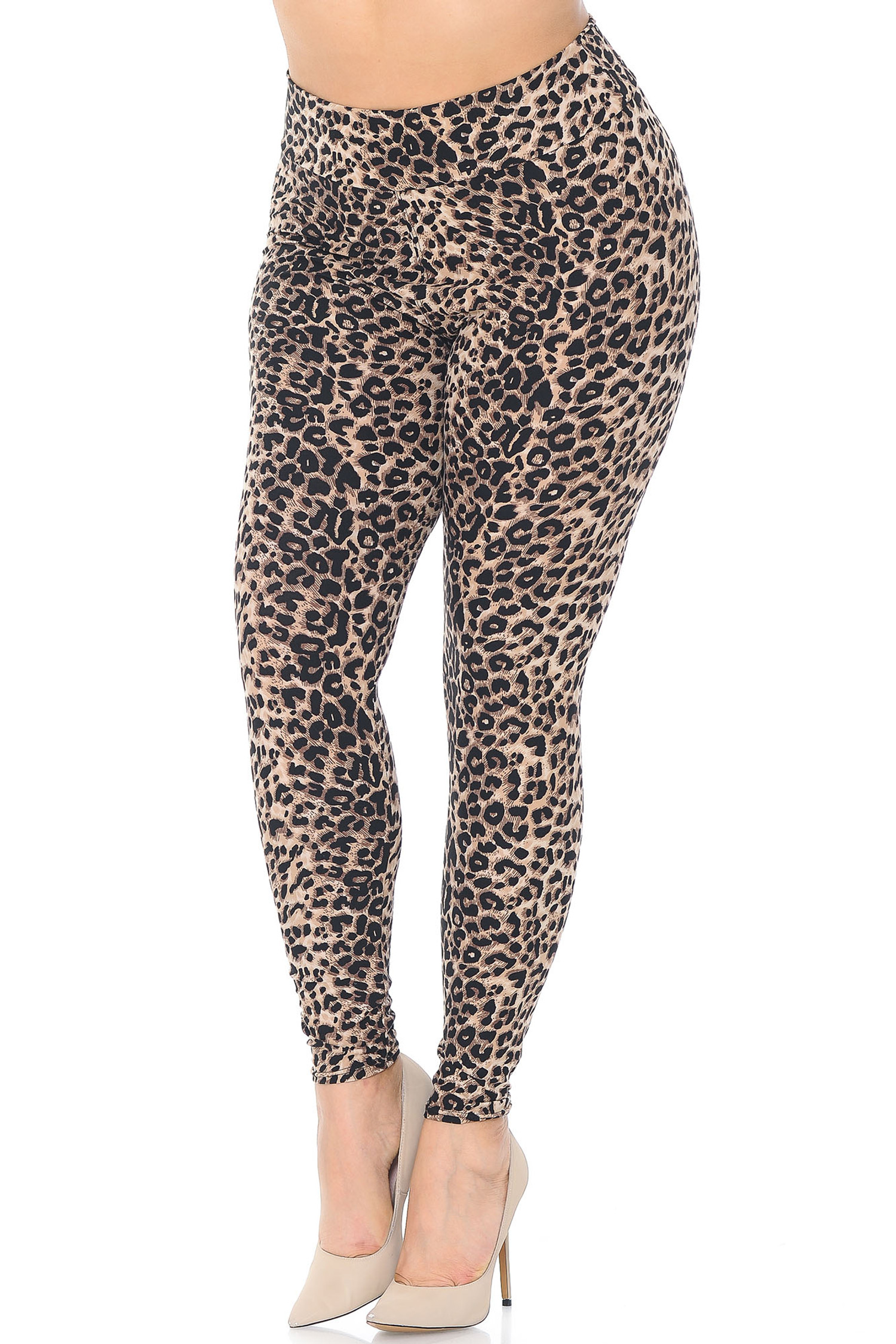 Buttery Feral Cheetah Plus Size High Waisted Fashion