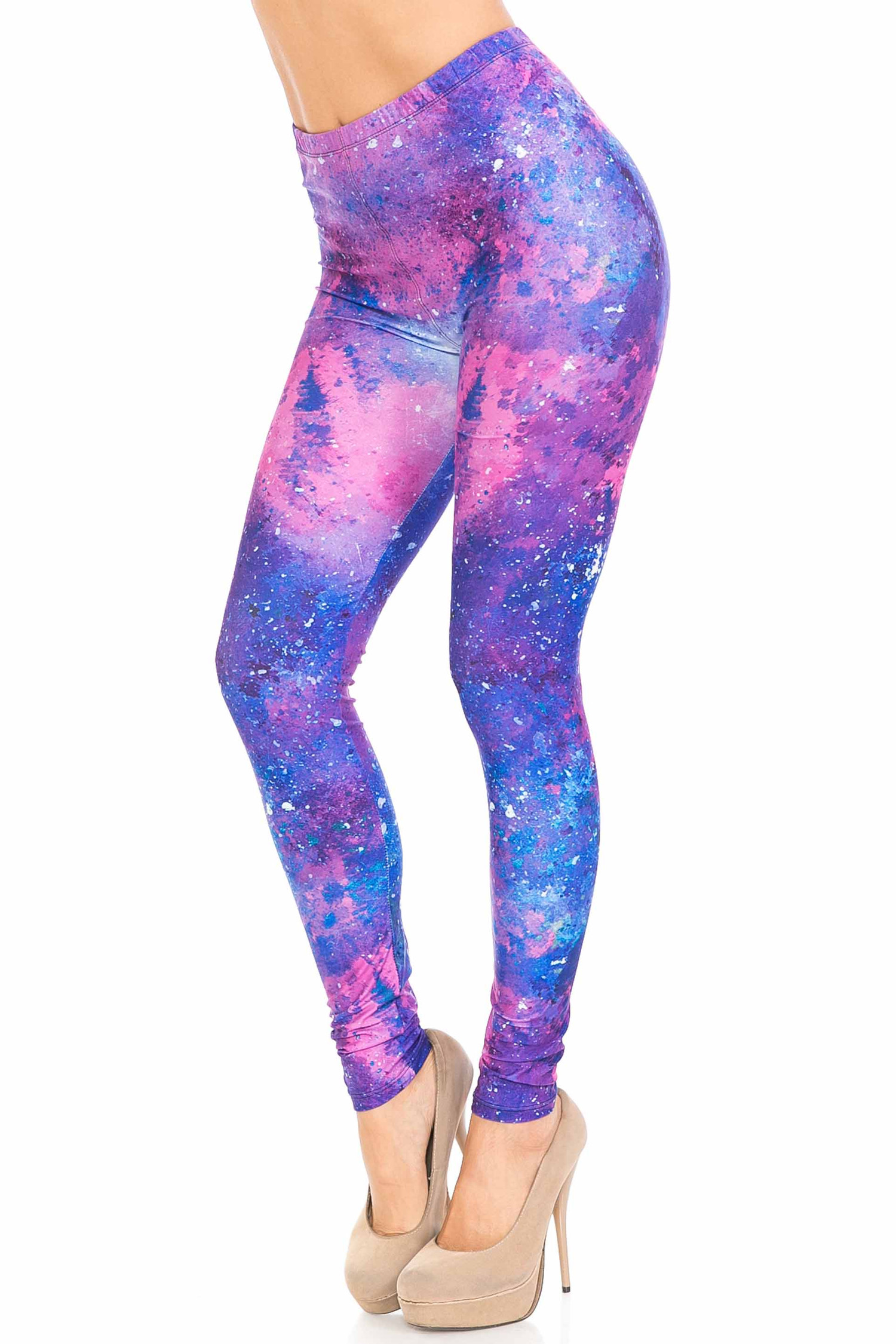 Womens Plus Size Milky Way Galaxy Leggings (One Size Plus) - Walmart.com