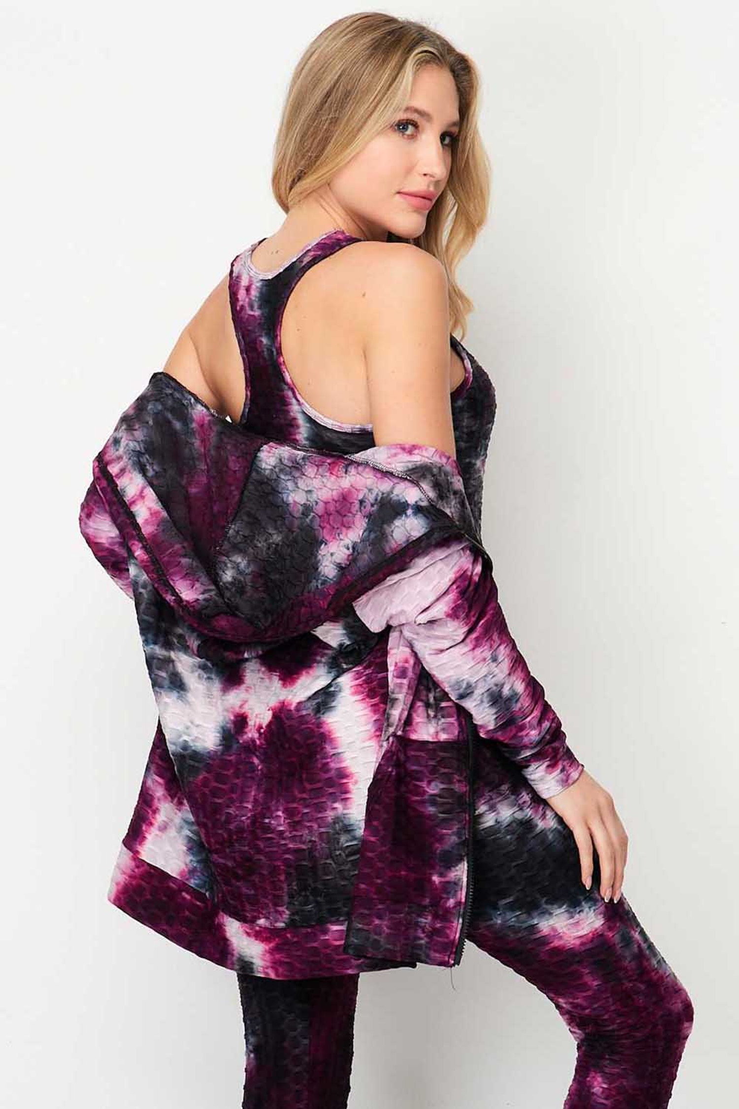 Hooded Tie Dye Cover Up | Multicolor - 2T / Purple