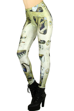 Graphic  Mechanical Leggings