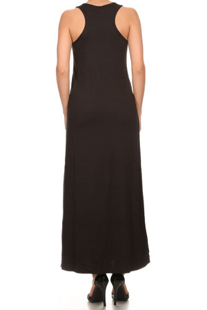 Buttery Soft Basic Black Maxi Dress