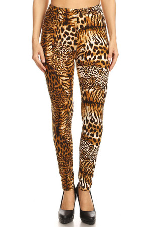 Wholesale Buttery Smooth Wild Jungle Cat Leggings