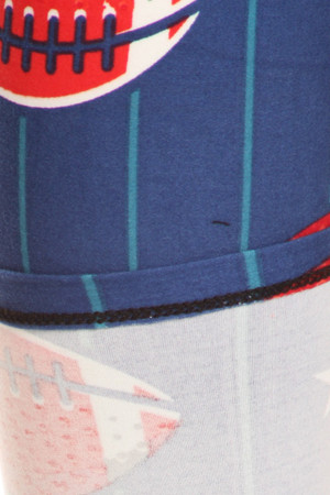 Buttery Smooth Football Plus Size Capris