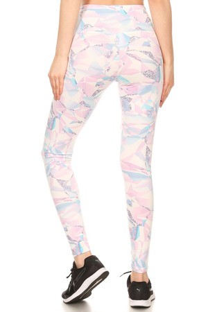 Brushed Pastel Kaleidoscope Sport Leggings