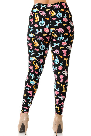 Buttery Smooth  Animal Balloon Extra Plus Size Leggings - 3X-5X