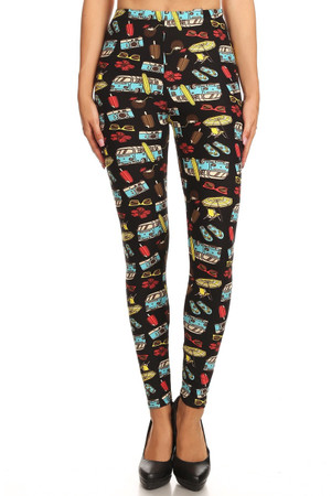 Buttery Smooth Hippy Van Summer Holiday Leggings