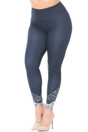 Creamy Soft Purple Mist Extra Plus Size Leggings - 3X-5X - USA Fashion™