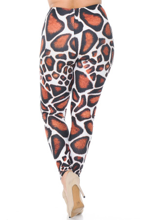 Creamy Soft Tiger Print Plus Size Leggings - USA Fashion™