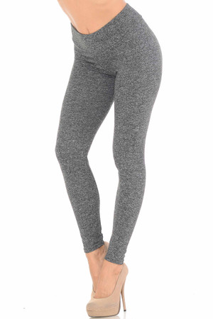 Brushed Charcoal Sport Leggings