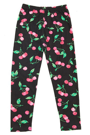 Buttery Soft Pink Cherry Kids Leggings