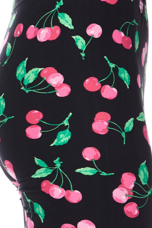 Buttery Soft Pink Cherry Kids Leggings