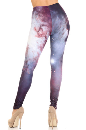 Creamy Soft Black Galaxy Extra Plus Size Leggings - 3X-5X - USA Fashion™