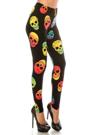 Buttery Smooth Chroma Skull Leggings
