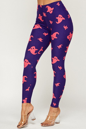 Buttery Smooth Playful Ghosts Leggings