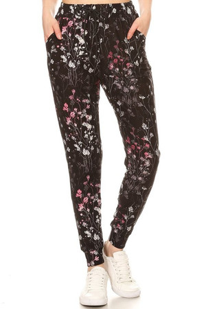 Buttery Soft Dainty Floral Blossom Joggers