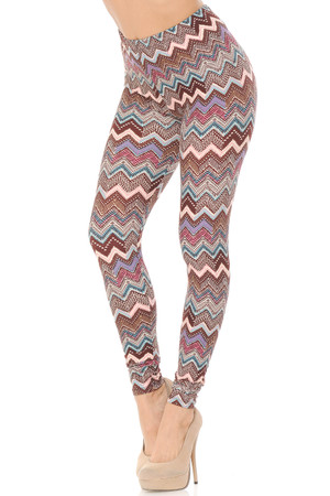 Buttery Smooth Earthen Chevron Leggings