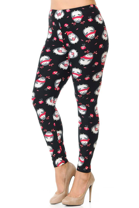 Buttery Smooth Christmas Snowman Plus Size Leggings