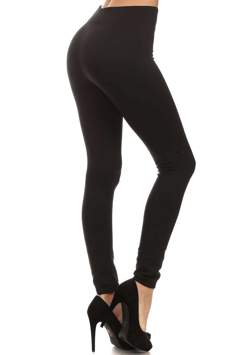Side Image of Women's Premium Fleece Lined Leggings