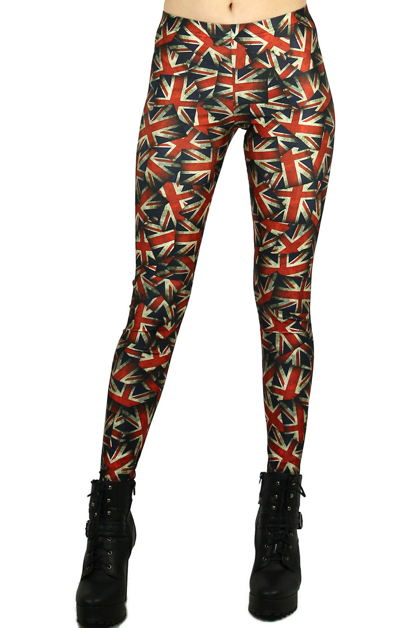 Front side image of DP-1269KDK - Wholesale Premium Graphic Leggings
