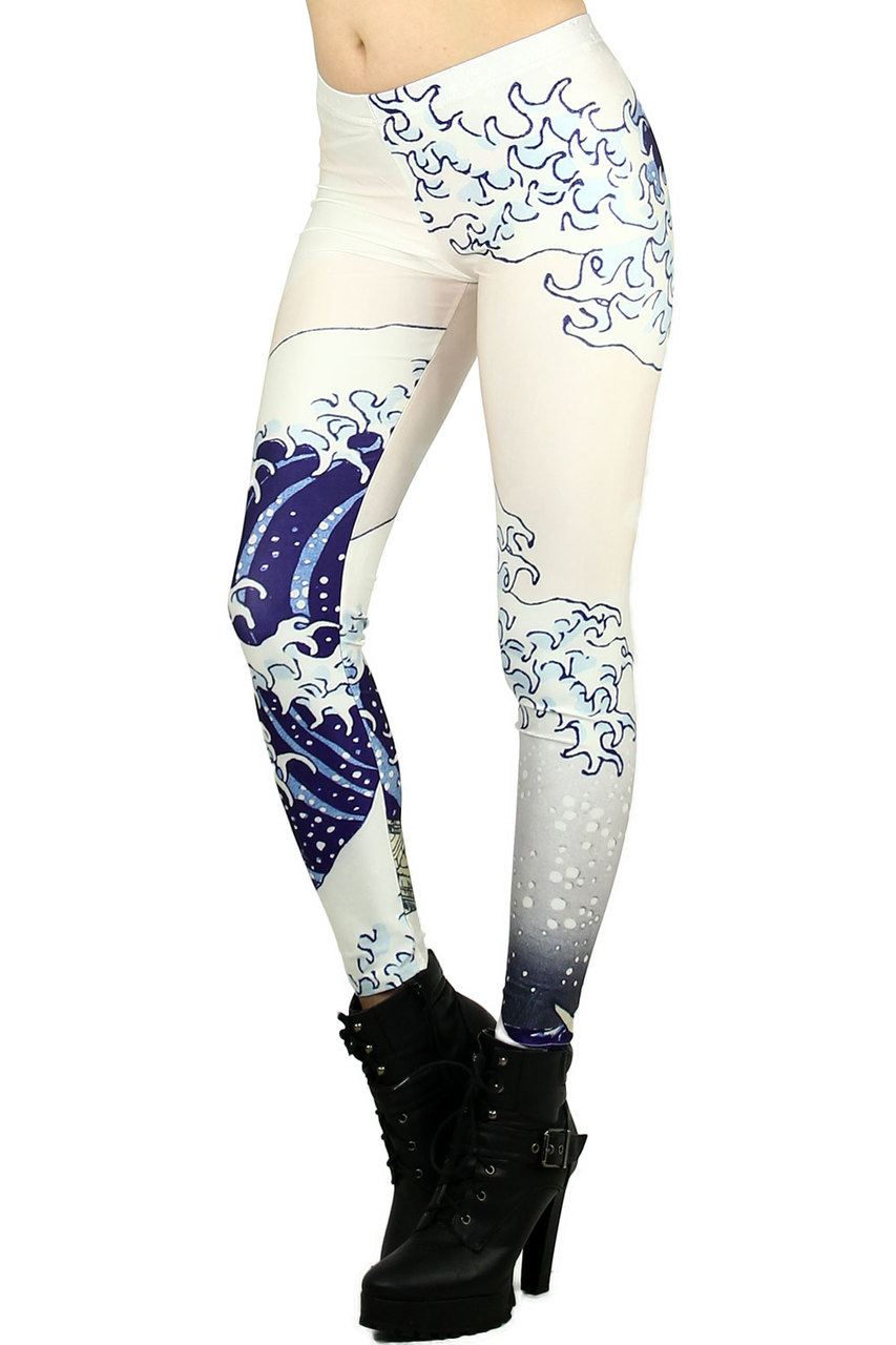 Left Side Image of DP-1130KDK - Premium Graphic Leggings